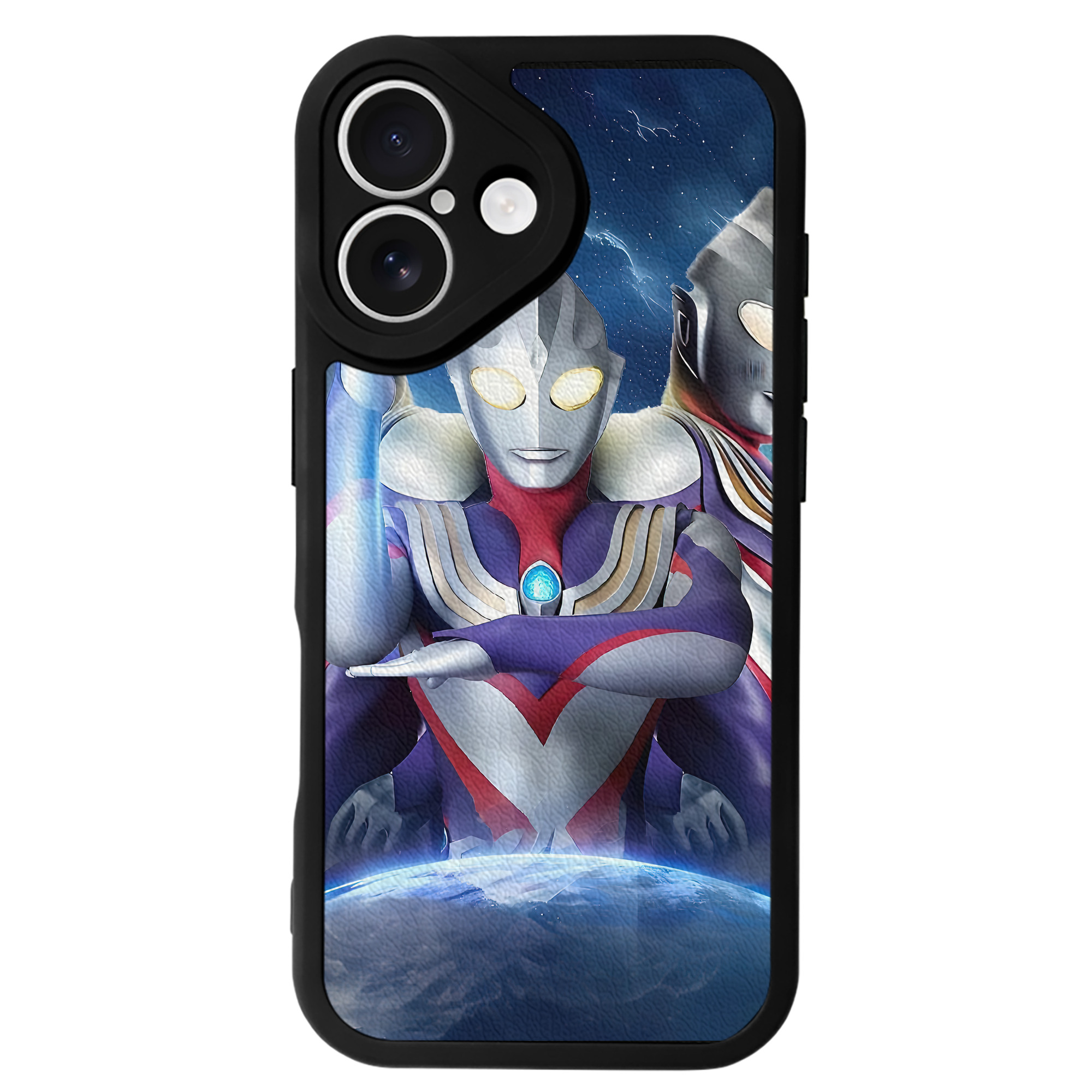 （画像用） ウルトラマン Ultraman 【iPhone 16シリーズ対応】シリコンスマホケース（レザー調） 材質：シリコン